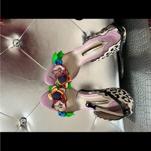 SOPHIA WEBSTER heel like new wear four times too high for me 5 inches